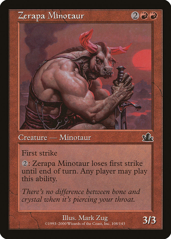 Zerapa Minotaur [Prophecy]