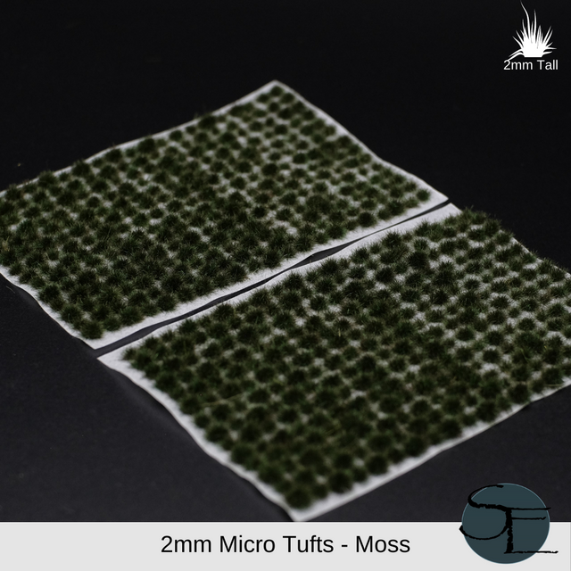 Shadow's Edge Tufts - 2mm Micro Self-Adhesive Tufts: Moss