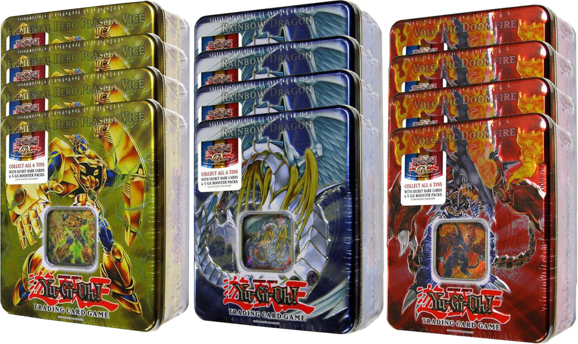 Collectible Tin Display (Elemental Hero Plasma Vice/Rainbow Dragon/Volcanic Doomfire)