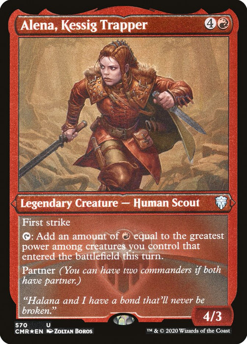 Alena, Kessig Trapper (Etched) [Commander Legends]