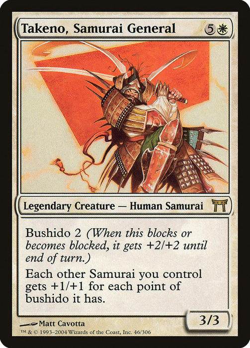 Takeno, Samurai General [Champions of Kamigawa]