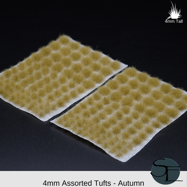 Shadow's Edge Tufts - 4mm Autumn Self-Adhesive Tufts: Assorted