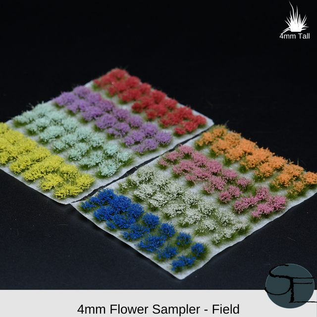 Shadow's Edge Tufts - 4mm Field Self-Adhesive Tufts: Flower Sampler