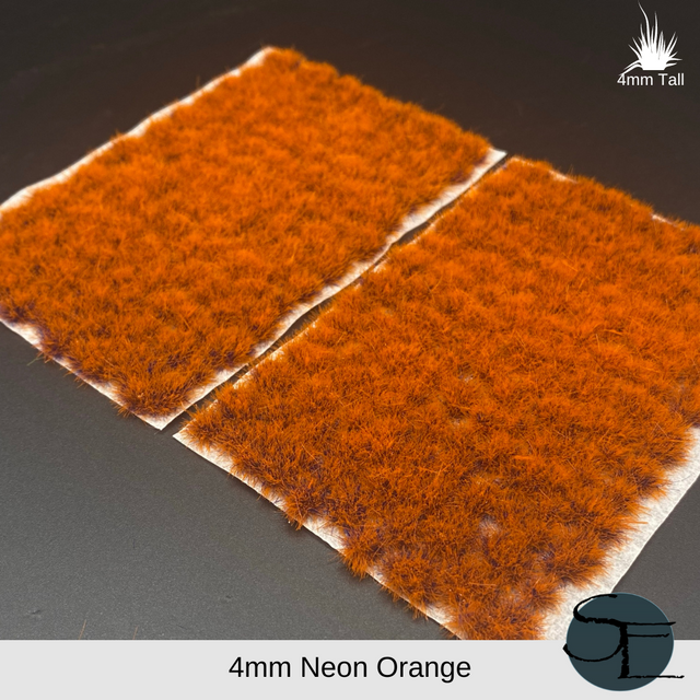 Shadow's Edge Tufts - 4mm Micro Self-Adhesive Tufts: Neon Orange
