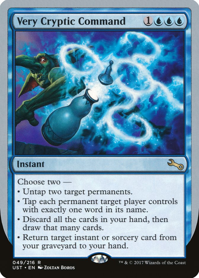 Very Cryptic Command (Untap) [Unstable]