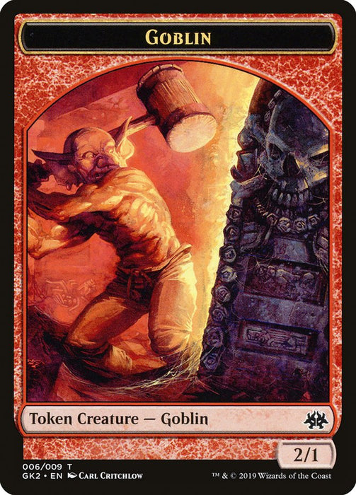 Dragon // Goblin Double-sided Token [Ravnica Allegiance Guild Kits Tokens]