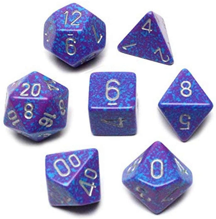 Chessex - 7-Die Set Speckled: Silver Tetra