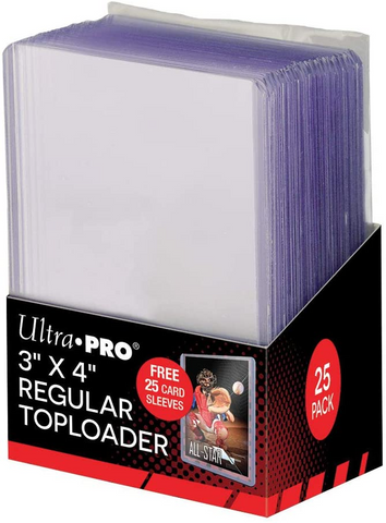 3" x 4" Toploader (25) - Ultra Pro Sleeves