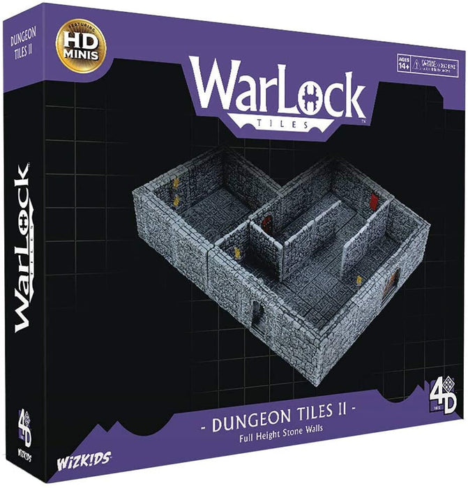Warlock Tiles: Dungeon Tiles II - Full Height Stone Walls