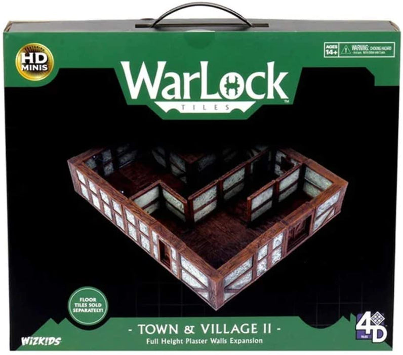 Warlock Tiles: Town & Village II - Full Height Plaster Walls Expansion