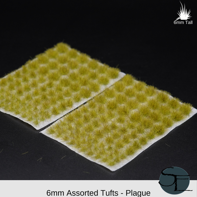 Shadow's Edge Tufts - 6mm Plague Self-Adhesive Tufts: Assorted