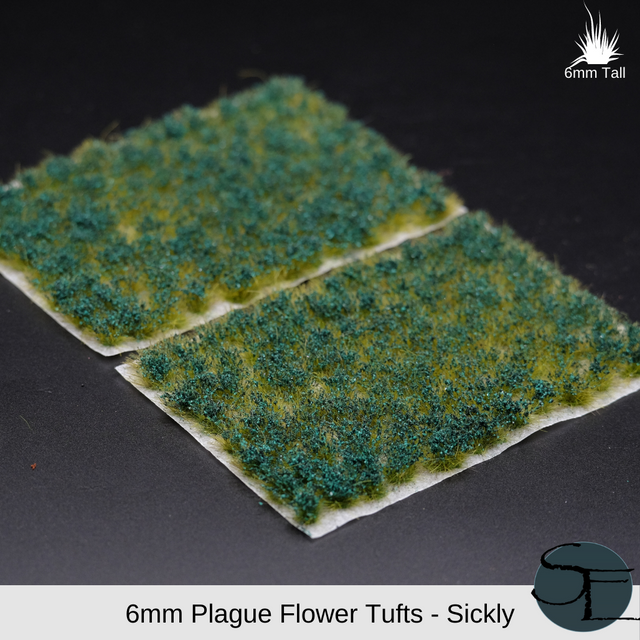 Shadow's Edge Tufts - 6mm Plague Self-Adhesive Tufts: Sickly