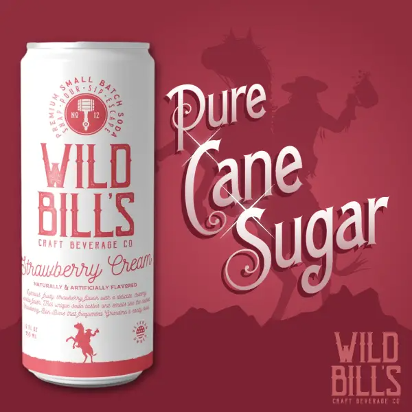 Wild Bill's Soda - Strawberry Cream