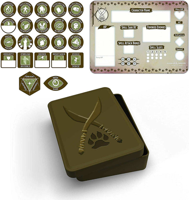 D&D 5th Edition: Token Set- Ranger Set (Player Board & 22 tokens)
