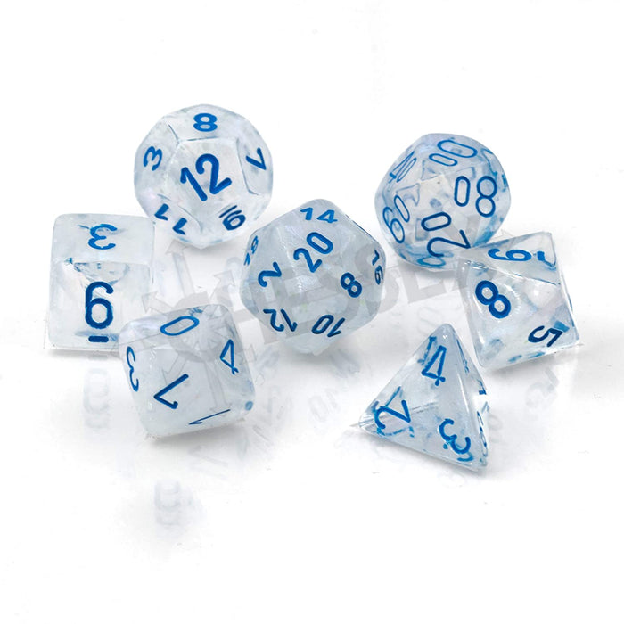 Chessex - 7-Die Set  Borealis Luminary: Icicle/Light Blue