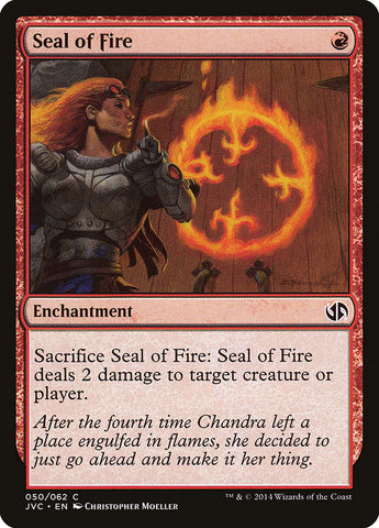 Seal of Fire [Duel Decks Anthology]