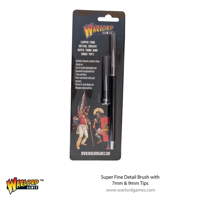 Warlord - Super Fine Detail Paint Brush w/ 7mm & 9mm Tips