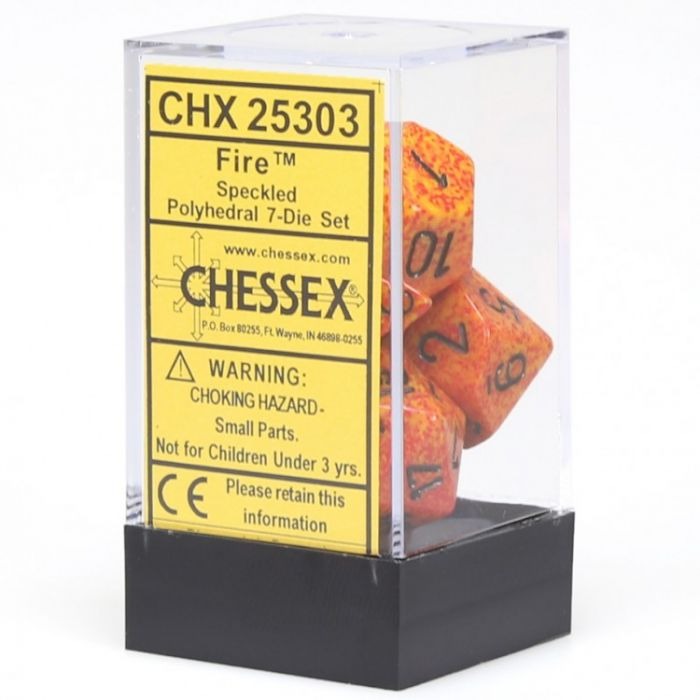 Chessex - 7-Die Set Speckled: Fire