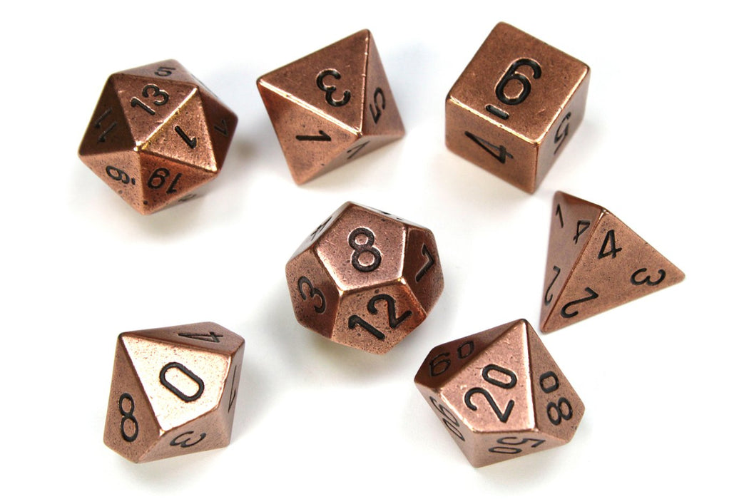 Chessex - 7-Die Set Metal: Copper