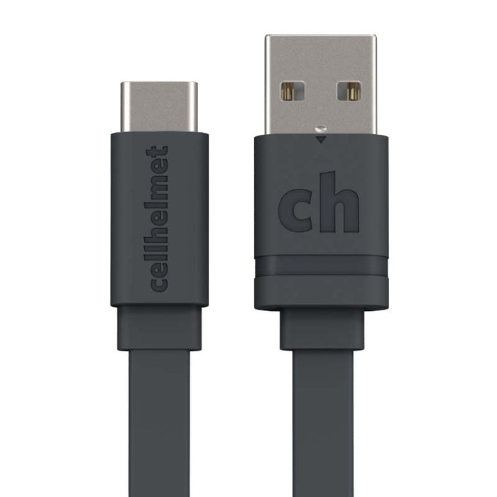 Cellhelmet Flat 6ft USB C Data & Charge Cable (Gray)