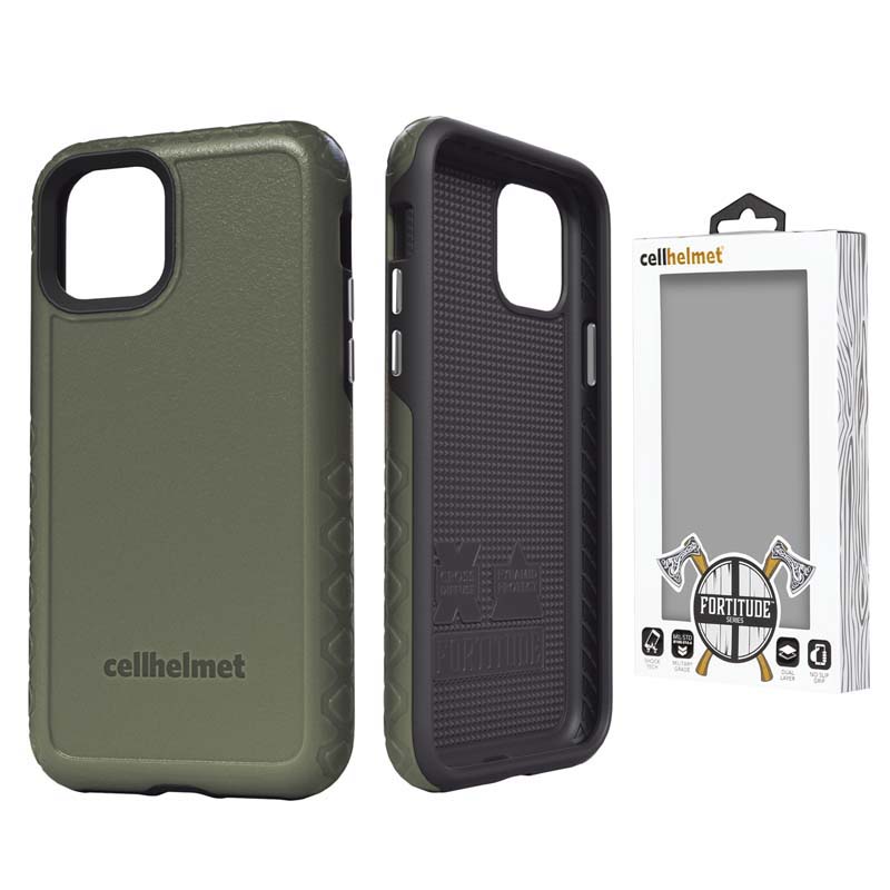 Cellhelmet Fortitude Case for Apple iPhone 11 Pro Max (Olive Drab Green)