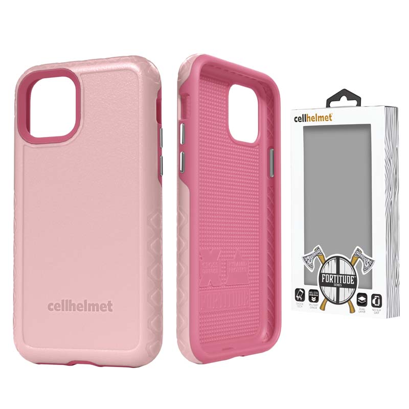Cellhelmet Fortitude Case for Apple iPhone 11 (Pink Magnolia)