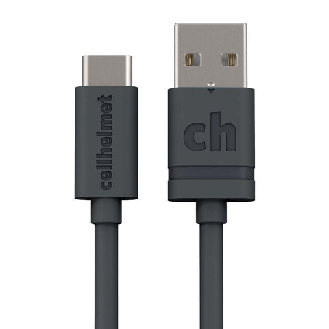 Cellhelmet Round 10ft USB C Data & Charge Cable (Gray)