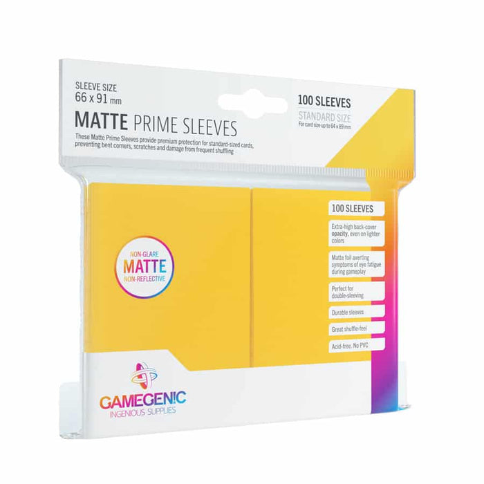 Gamegenic - Matte Prime Card Sleeves: Yellow