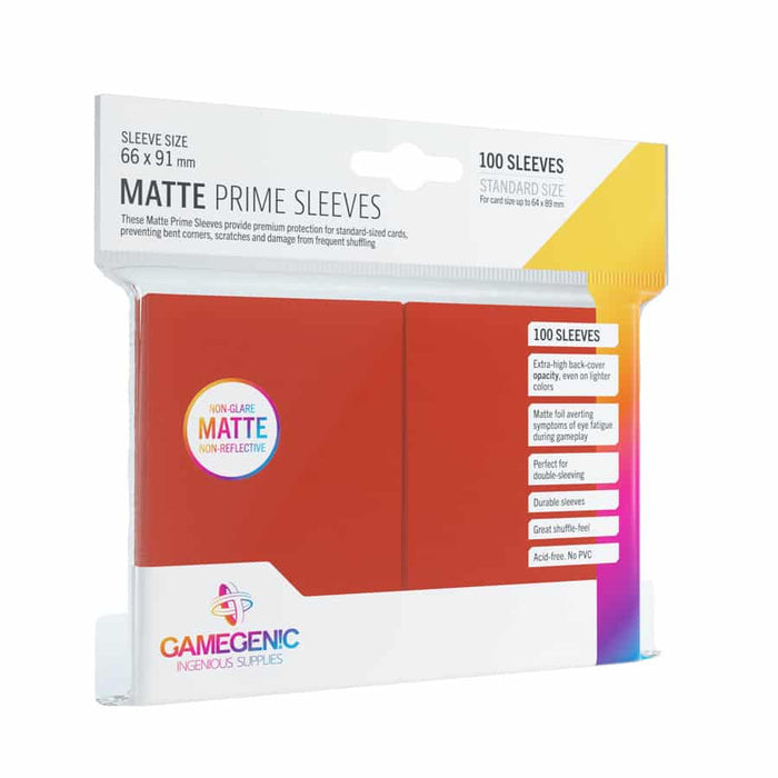 Gamegenic - Matte Prime Card Sleeves: Red