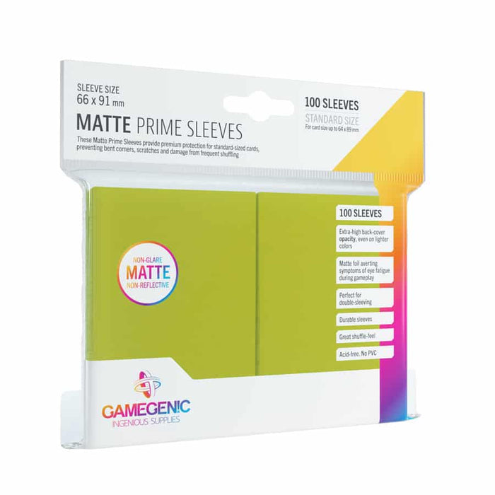 Gamegenic - Matte Prime Card Sleeves: Lime Green