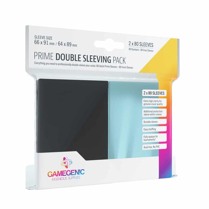 Gamegenic - Prime Card Sleeves: Double Sleeving Pack Black
