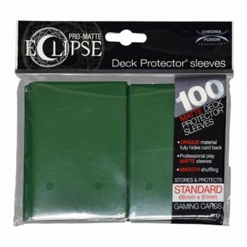 Matte Eclipse Forest Green Sleeves (100) - Ultra Pro Sleeves