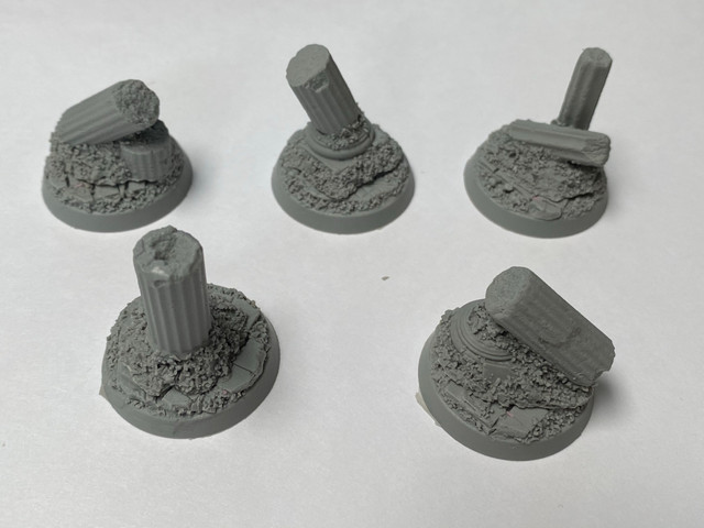 Shadow's Edge Scenic Resin Bases - 32mm Rosarium: Flight Stands