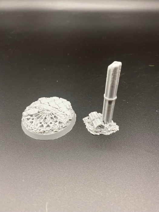 Shadow's Edge Scenic Resin Bases - 40mm Rosarium: Heroic Flight Stands