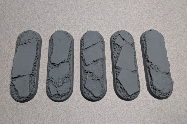 Shadow's Edge Scenic Resin Bases - 70 x 25mm Urban Rubble