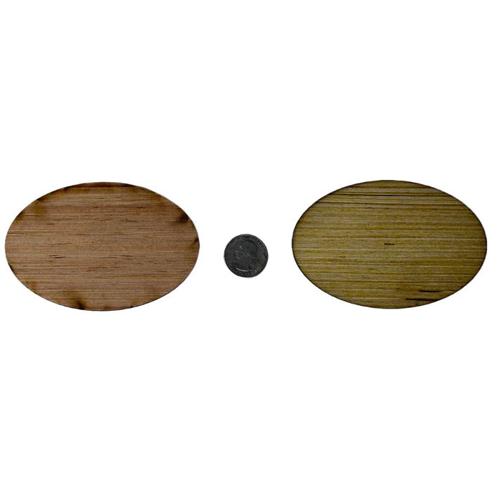 Laser Cut Bases - Oval 105x70mm (4 pack)