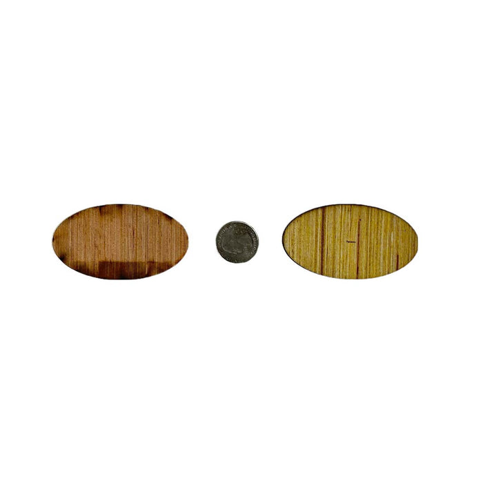 Laser Cut Bases - Oval 75x42mm (5 pack)