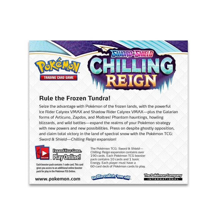 Pokémon TCG: Sword & Shield - Chilling Reign Booster Box - Duel Kingdom