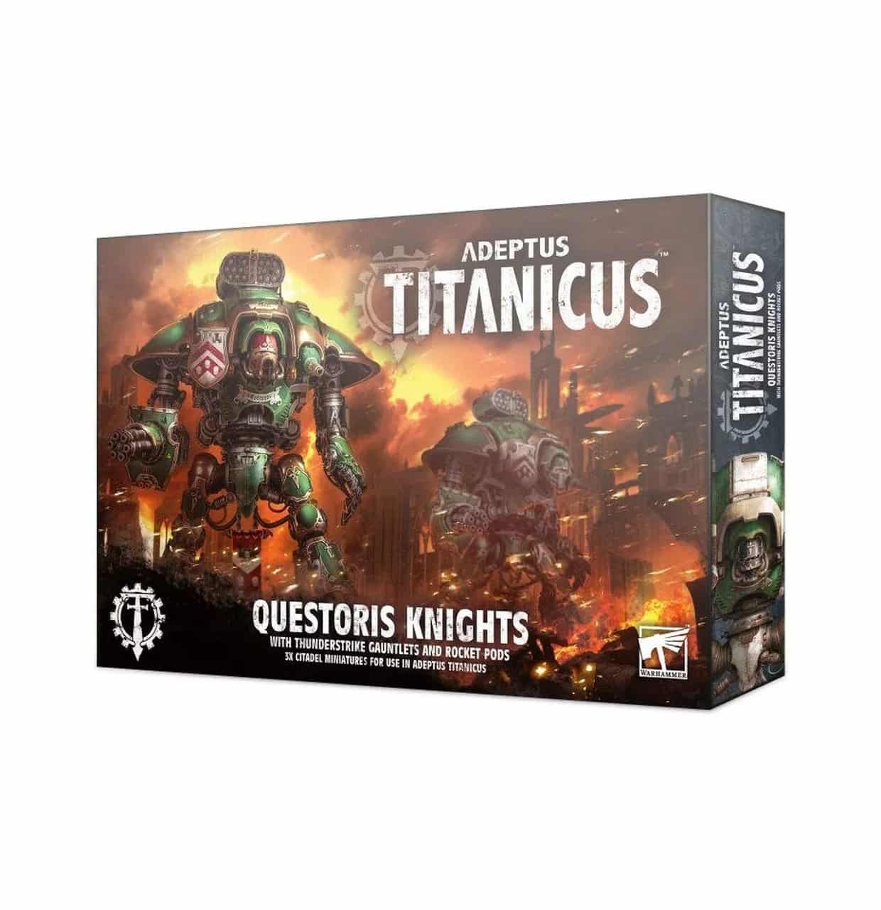 Adeptus Titanicus - Questoris Knights with Thunderstrike Gauntlets and Rocket Pods