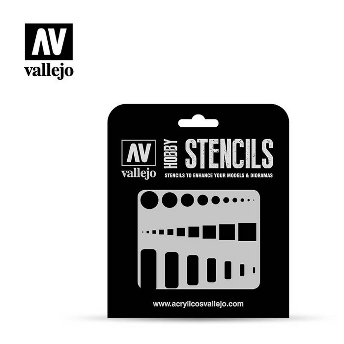 Vallejo Hobby Stencils - Access Trap Doors