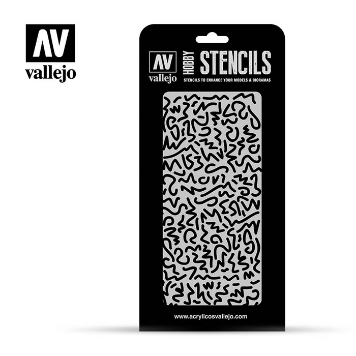 Vallejo Hobby Stencils - Luftwaffe WWII Shingles Camo