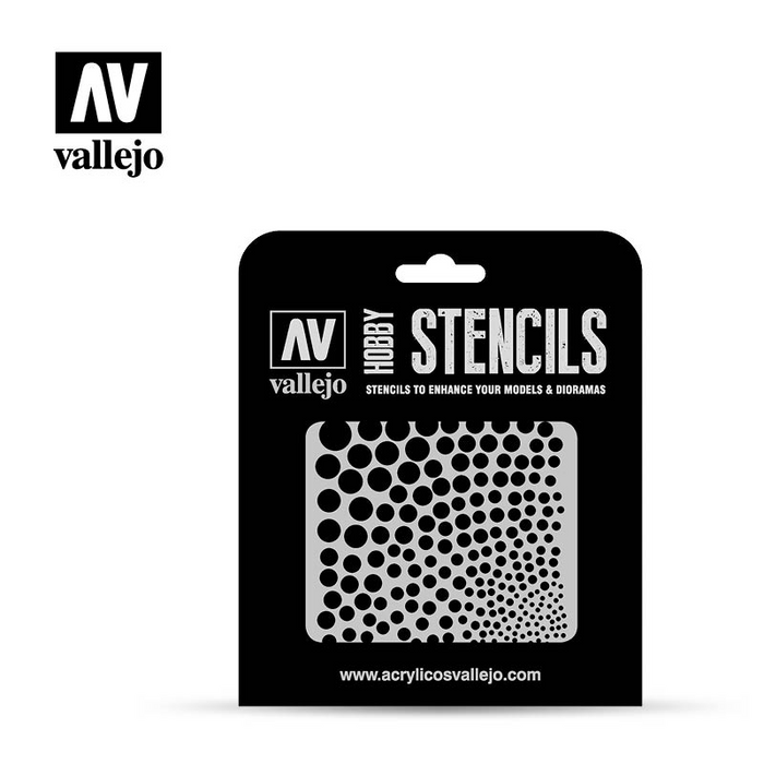 Vallejo Hobby Stencils - Circle Textures