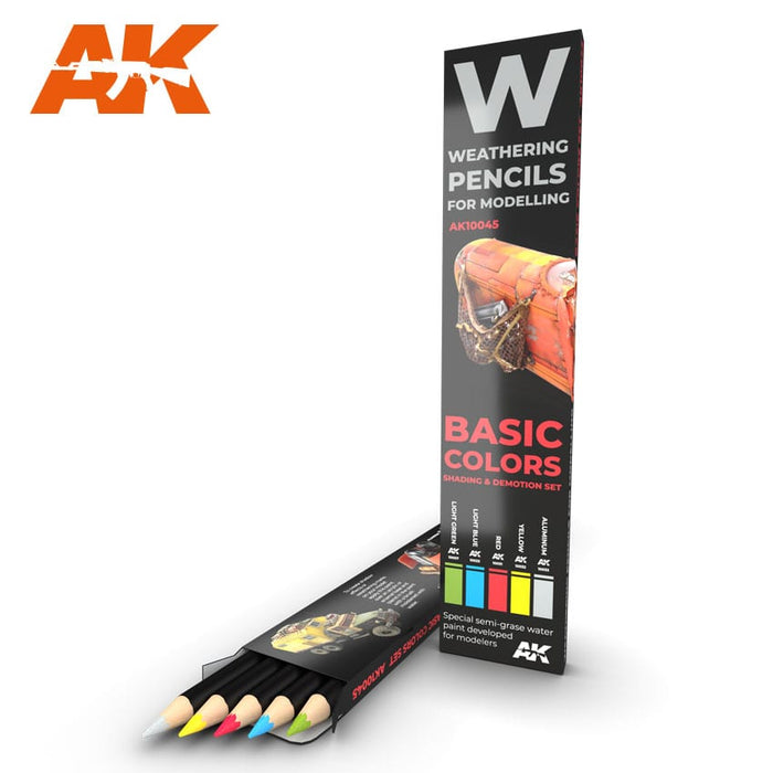 Basic Colors: Shading & Demotion Set - Weathering Pencils