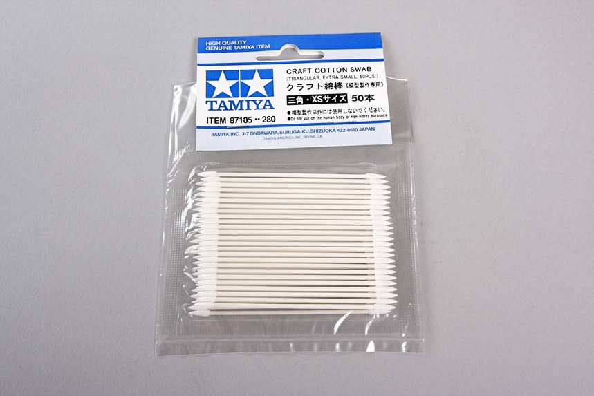 Tamiya Supplies - Craft Cotton Swab: Triangular, extra small