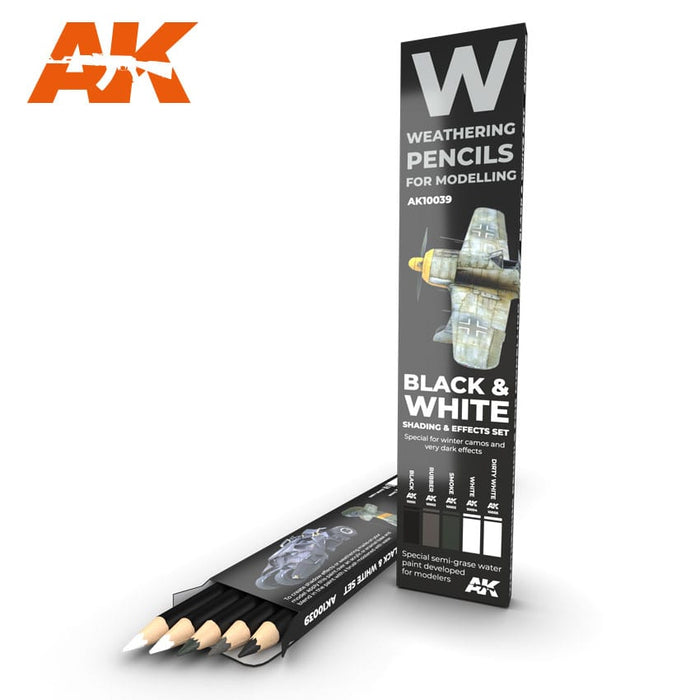 Black & White: Shading & Effects Set - Weathering Pencils