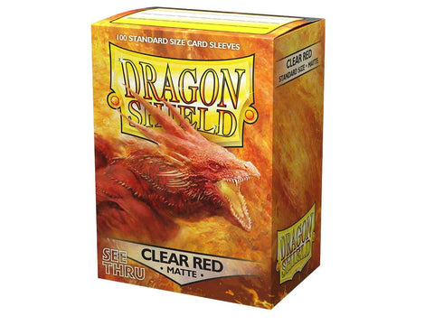 Matte Clear Red  - Dragon Shield Sleeves (100 ct.)