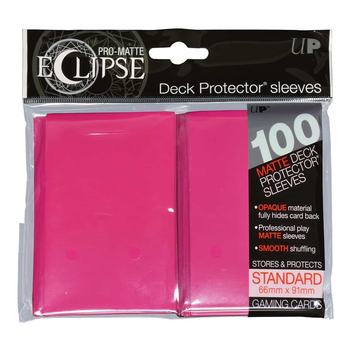 Matte Eclipse Hot Pink Sleeves (100) - Ultra Pro Sleeves