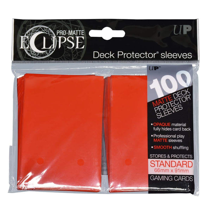 Matte Eclipse Apple Red Sleeves (100) - Ultra Pro Sleeves