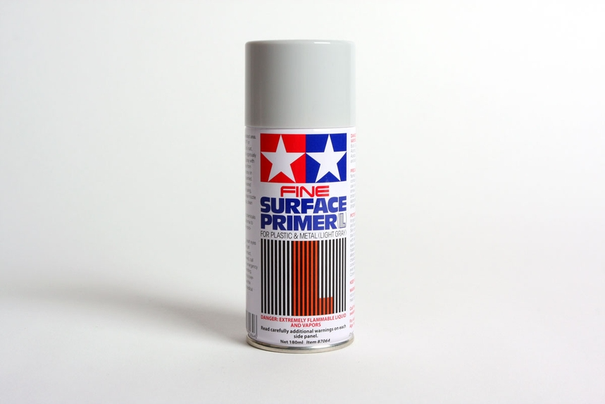 Tamiya Supplies - Fine Surface Primer: Light Grey (180 ml)