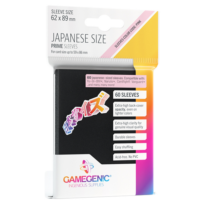 Gamegenic - Card Sleeves:  Japanese Size Black